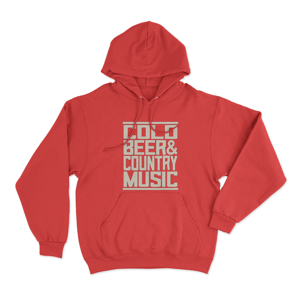 Cold Beer Unisex Hoodie Red Cold Beer Unisex Hoodie Red