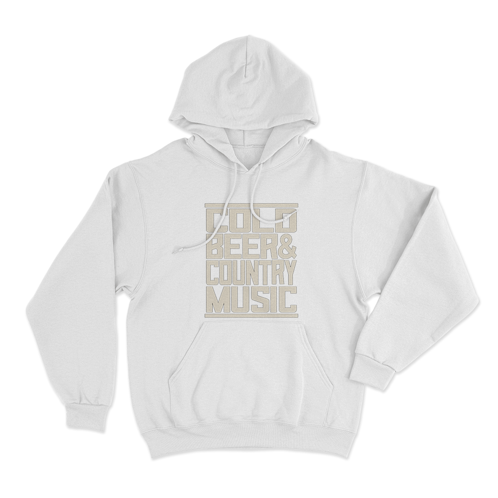Cold Beer Unisex Hoodie White Cold Beer Unisex Hoodie White