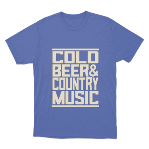 Cold Beer Unisex T Shirt Blue