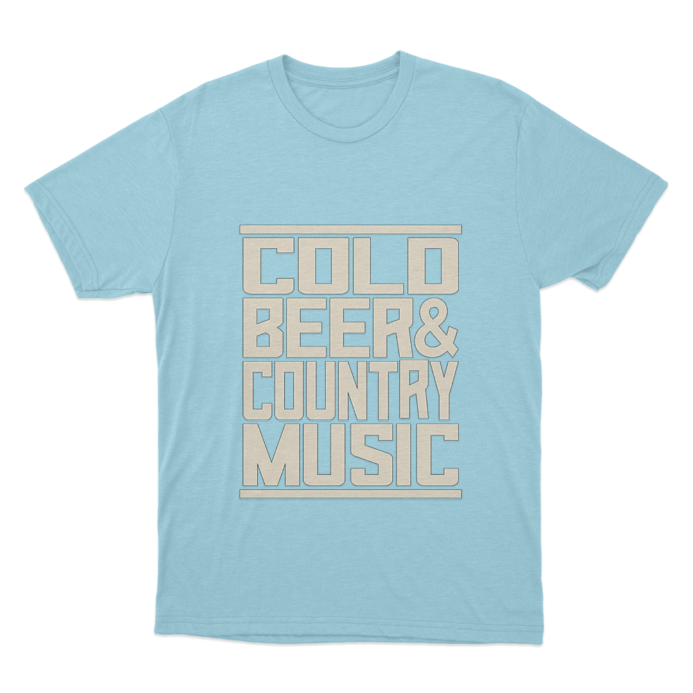 Cold Beer Unisex T Shirt Sky Blue Cold Beer Unisex T Shirt Sky Blue