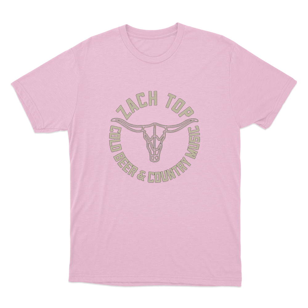 Zach Top Cold Beer Unisex T Shirt Pink Zach Top Cold Beer Unisex T Shirt Pink