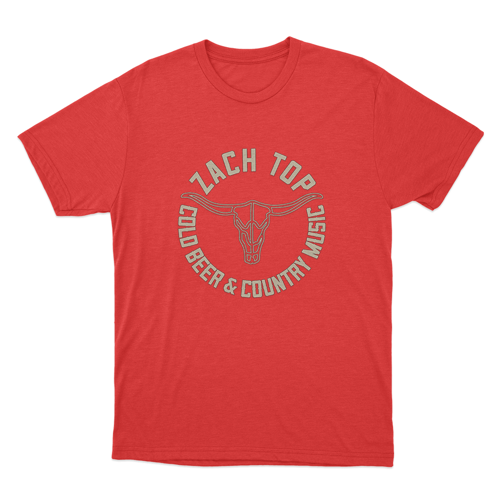 Zach Top Cold Beer Unisex T Shirt Red Zach Top Cold Beer Unisex T Shirt Red