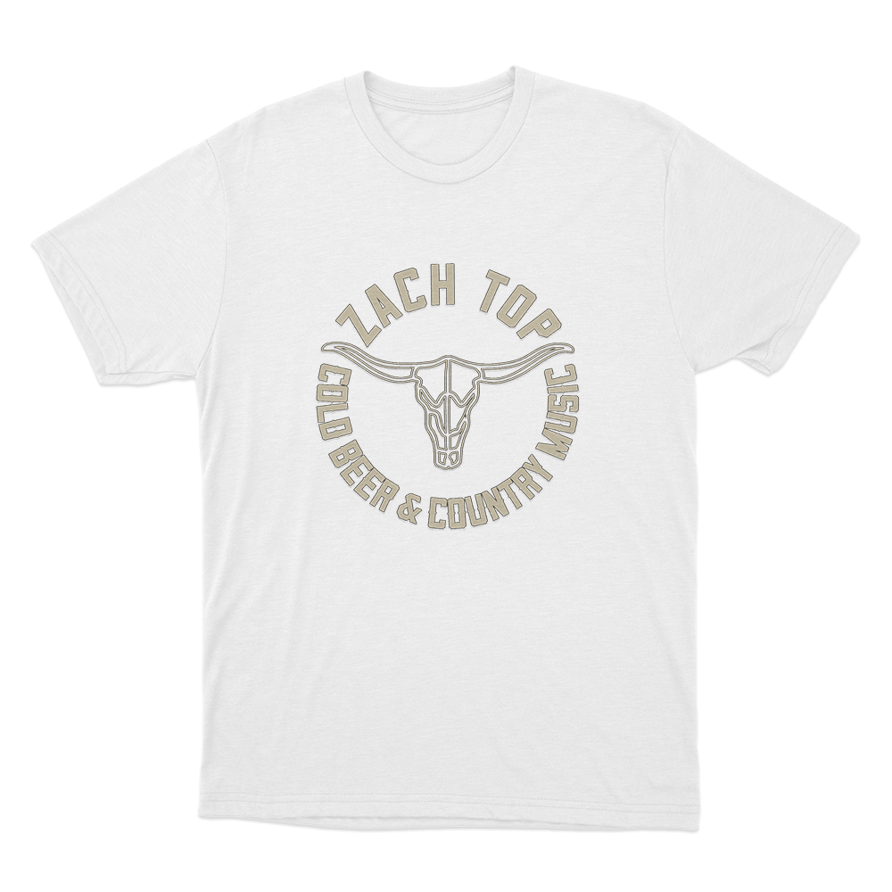 Zach Top Cold Beer Unisex T Shirt White Zach Top Cold Beer Unisex T Shirt White