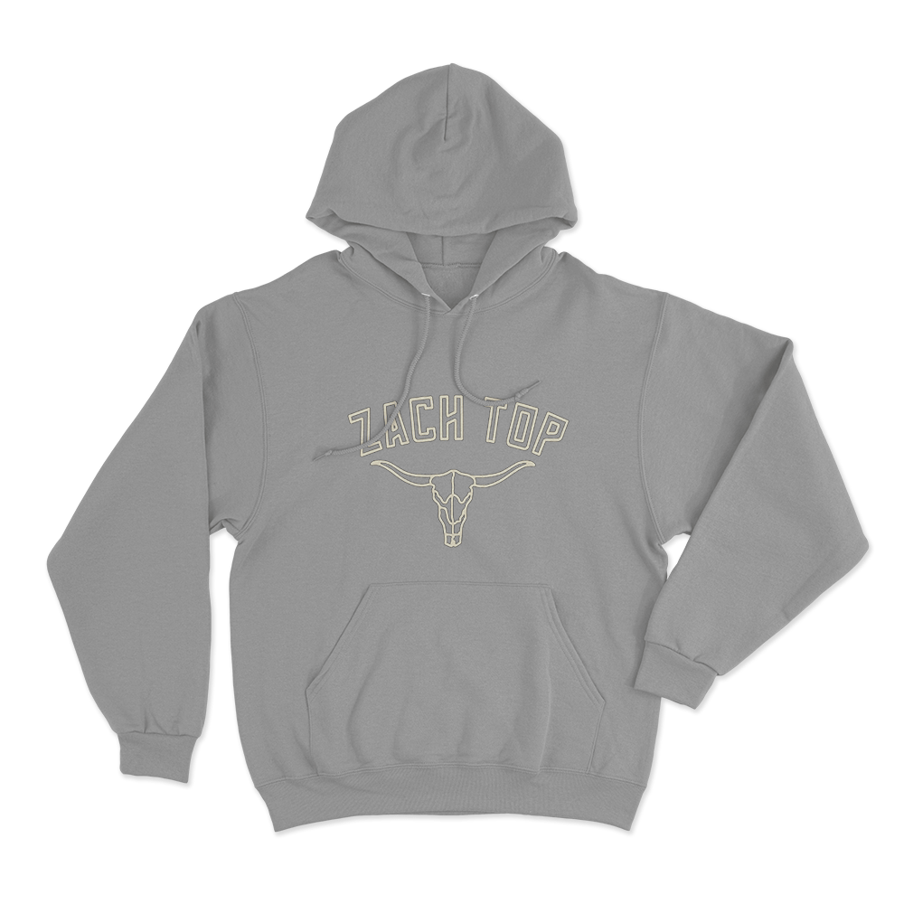 Zach Top Logo Unisex Hoodie Grey Zach Top Logo Unisex Hoodie Grey