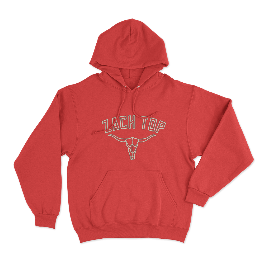 Zach Top Logo Unisex Hoodie Red Zach Top Logo Unisex Hoodie Red