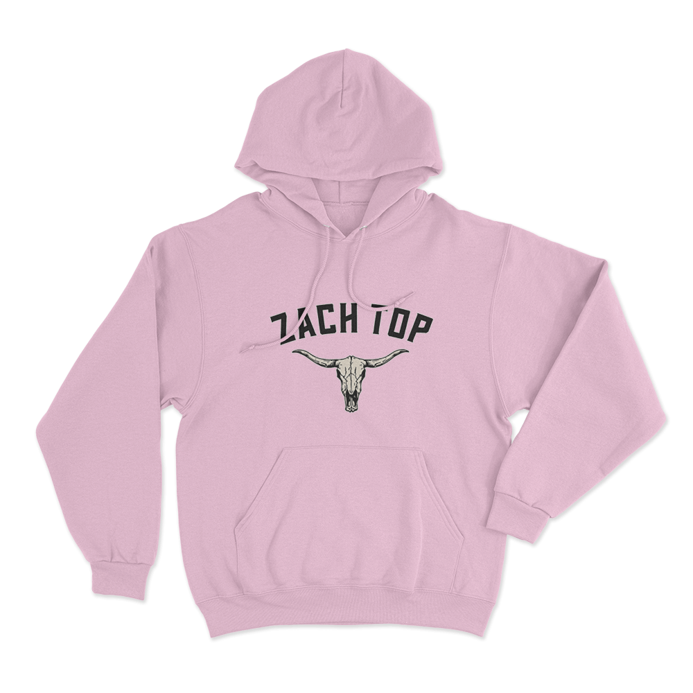 Zach Top Longhorn Skull Unisex Hoodie Pink Zach Top Longhorn Skull Unisex Hoodie Pink