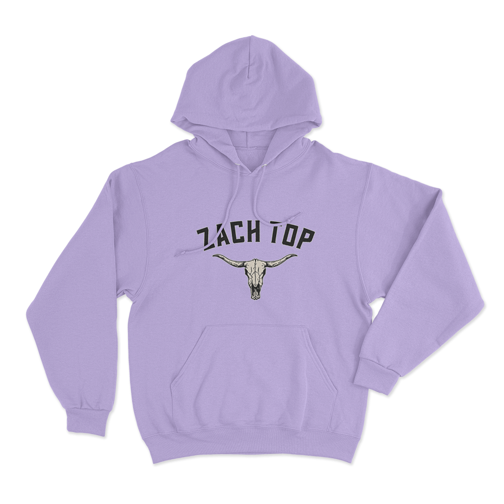 Zach Top Longhorn Skull Unisex Hoodie Purple Zach Top Longhorn Skull Unisex Hoodie Purple