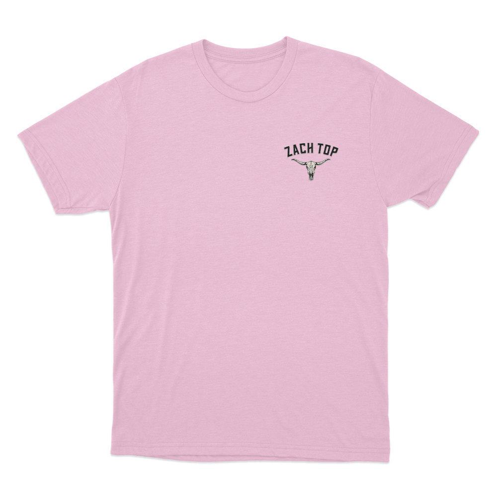 Zach Top Longhorn Skull Unisex T Shirt Pink Zach Top Longhorn Skull Unisex T Shirt Pink
