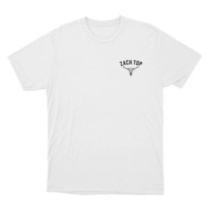 Zach Top Longhorn Skull Unisex T Shirt White